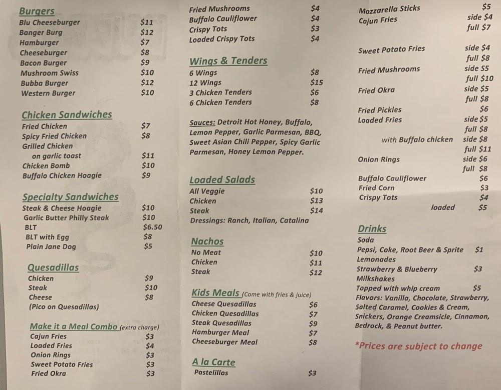 Bubba's - Lorain, OH Menu image 1